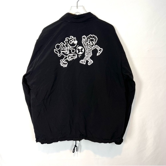 Puma X Mr Doodle Reversible Jacket Size XXL Streetwear Black White - Picture 14 of 14